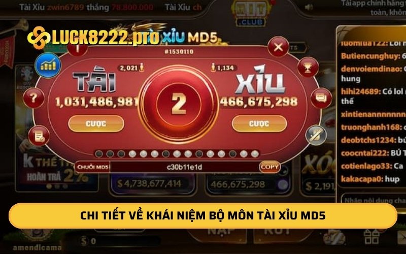 Chi tiết về khái niệm bộ môn tài xỉu md5